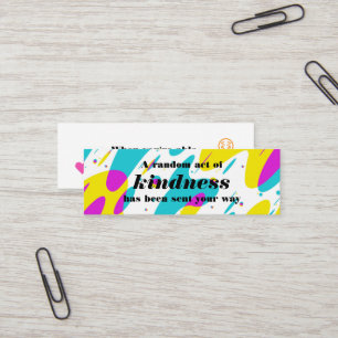 Visite Mini Carte d'appel Acte Aléatoire de Gentillesse