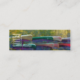 Visite Mini Carte de attente de profil de canoës