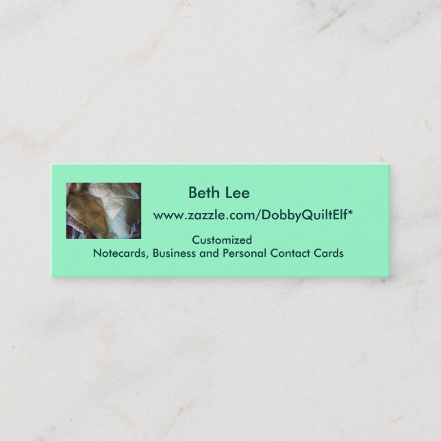 Visite Mini Carte de contact (Devant)