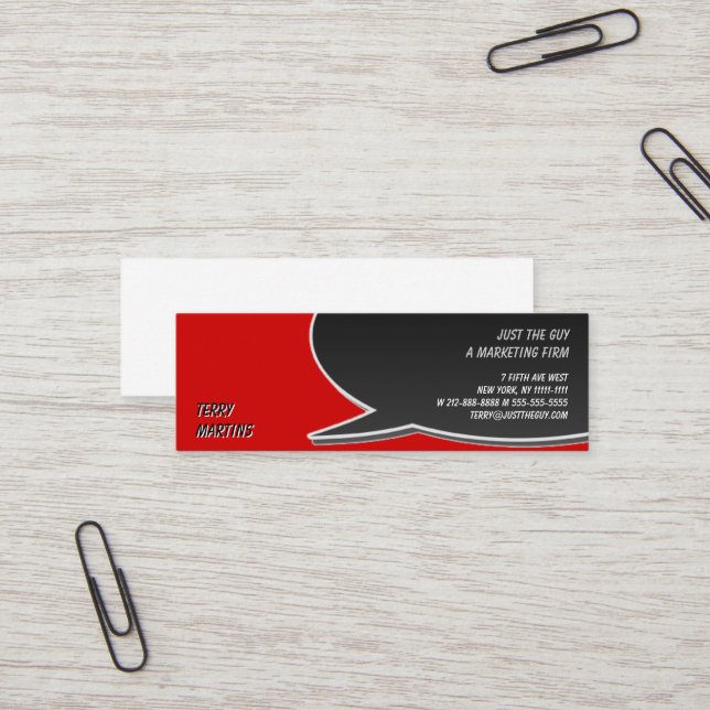 Visite Mini Carte de mémoire à bulles de la parole (Devant/Arrière en situation)