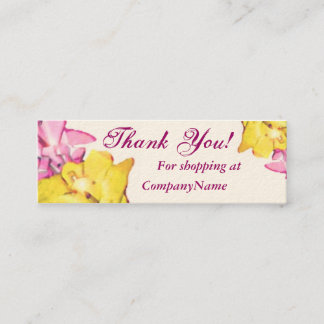 Visite Mini Carte de "Merci"