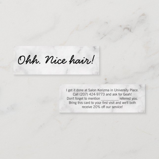 Visite Mini Carte de parrainage moderne professionnelle pour r (Devant / Derrière)