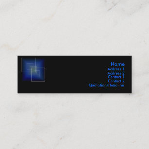 Visite Mini Carte de pointe de profil