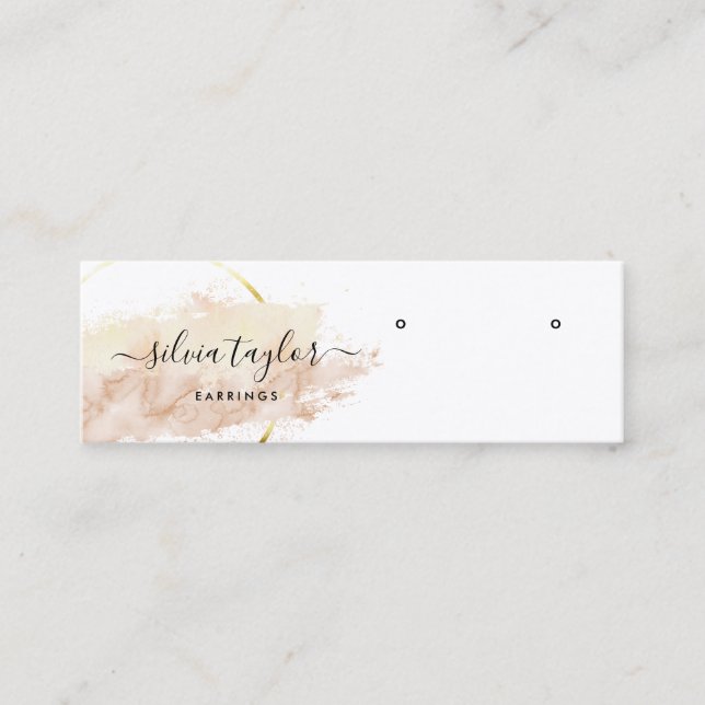 Visite Mini Carte de présentation pour boucles d'oreilles en a (Devant)