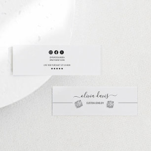 Visite Mini Carte de présentoir de boucle d'oreille chic minim