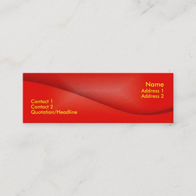 Visite Mini Carte de profil (Devant)