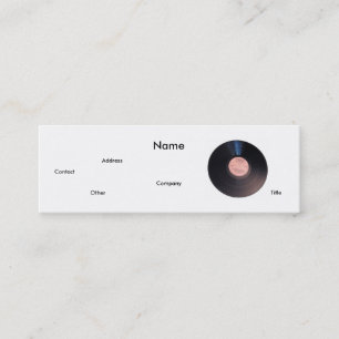 Visite Mini Carte de profil A&R