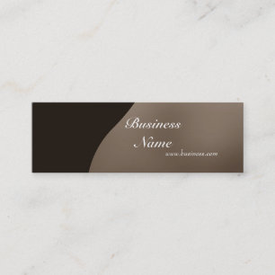 Visite Mini Carte de profil Affaires Café Crème Mince