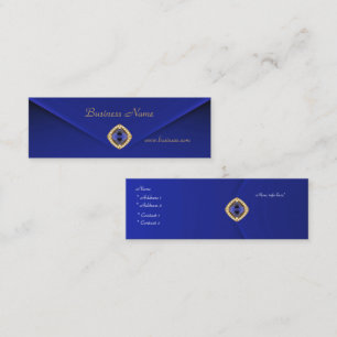 Visite Mini Carte de profil Affaires Rich Blue Velvet Jewel 2