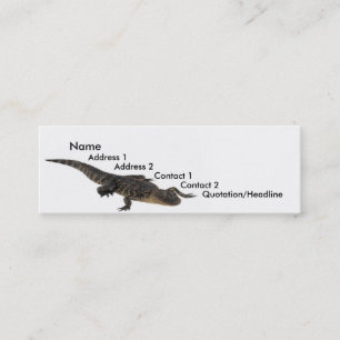 Visite Mini Carte de profil Alligator