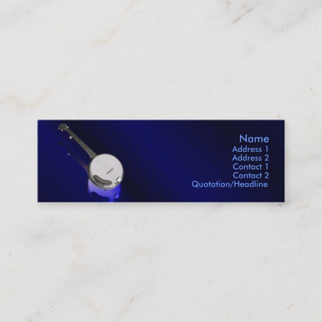 Visite Mini Carte de profil Banjo (Devant)