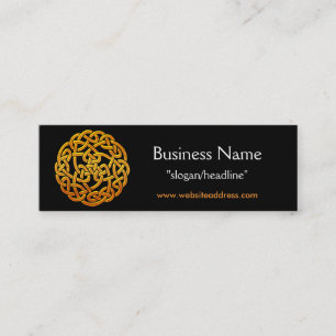 Visite Mini Carte de profil Celtic Golden D1b Irish Celtic