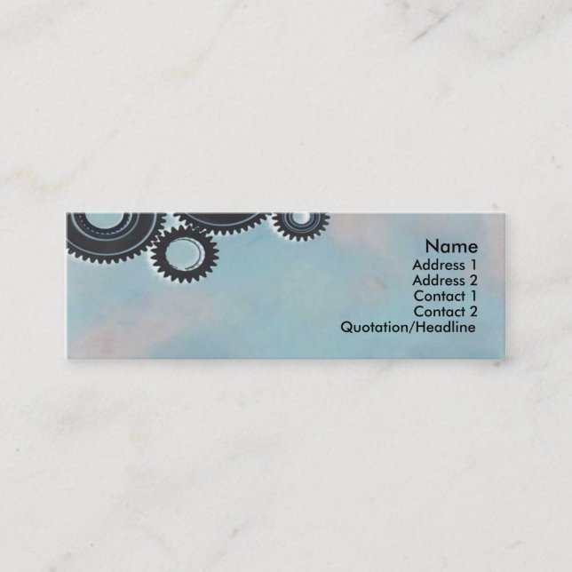 Visite Mini Carte de profil Cogs (Devant)