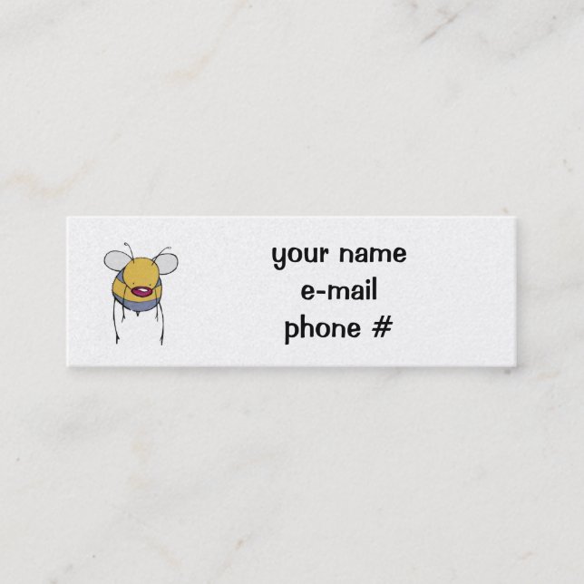 Visite Mini carte de profil d'abeille (Devant)