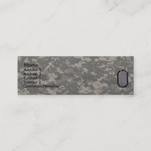 Visite Mini Carte de profil d'armée
