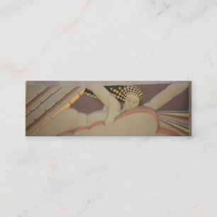 Visite Mini Carte de profil d'art déco