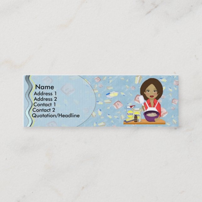 Visite Mini Carte de profil de boulangerie (Devant)