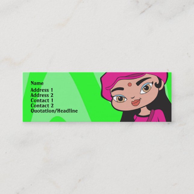 Visite Mini Carte de profil de Capricorne (Devant)