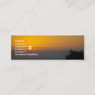Visite Mini Carte de profil de coucher du soleil