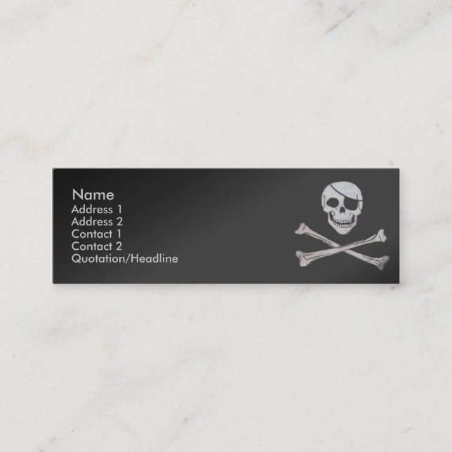 Visite Mini Carte de profil de crâne (Devant)