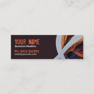 Visite Mini Carte de profil de croisements abstraits