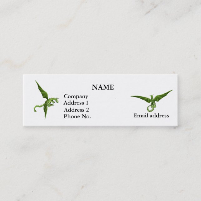 Visite Mini Carte de profil de dragons de vol (Devant)