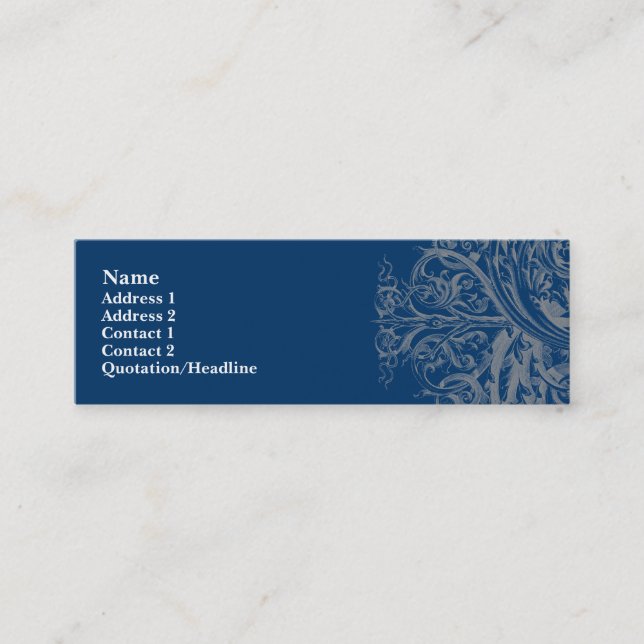 Visite Mini Carte de profil de Flourish (Devant)