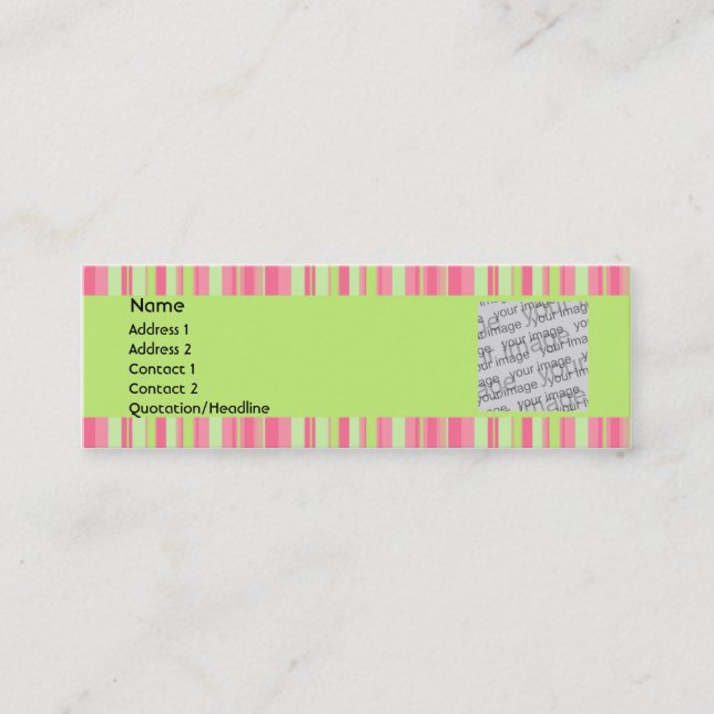 Visite Mini Carte de profil de fraise et de kiwi (Devant)