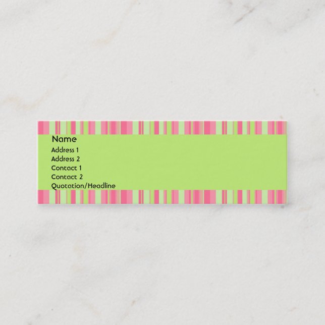 Visite Mini Carte de profil de fraise et de kiwi (Devant)