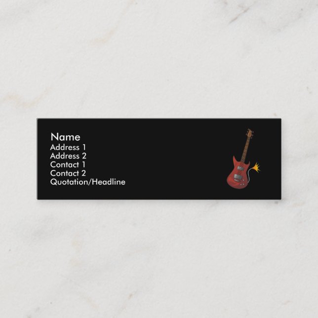 Visite Mini Carte de profil de guitare (Devant)