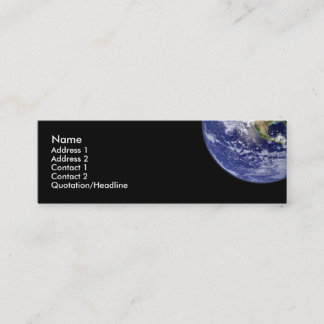 Visite Mini Carte de profil de la terre