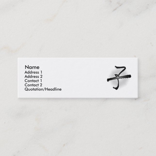 Visite Mini Carte de profil de l'enfant (Devant)