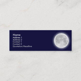Visite Mini Carte de profil de lune