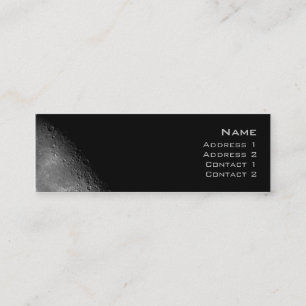 Visite Mini Carte de profil de lune
