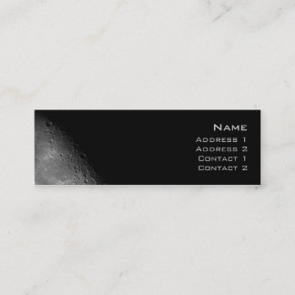 Visite Mini Carte de profil de lune
