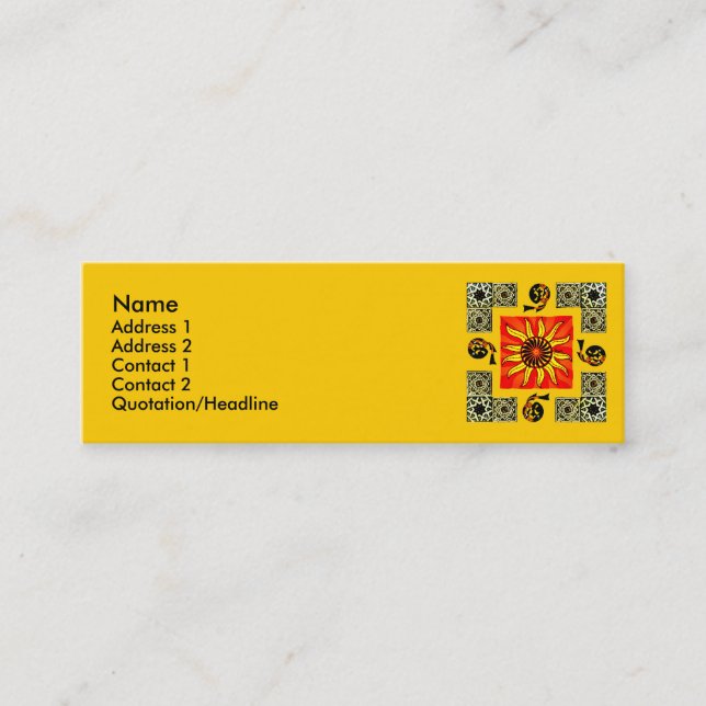 Visite Mini Carte de profil de mandala de Sun de Celtic (Devant)