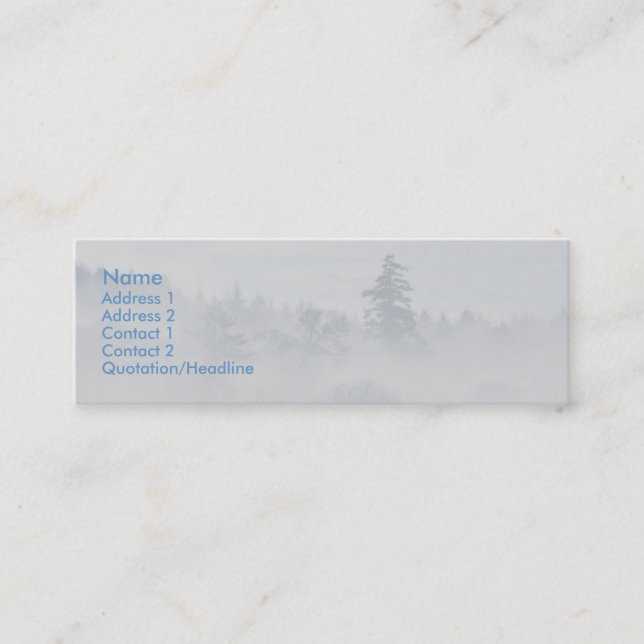 Visite Mini Carte de profil de paix (Devant)