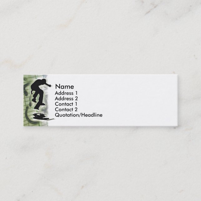 Visite Mini Carte de profil de patineur (Devant)