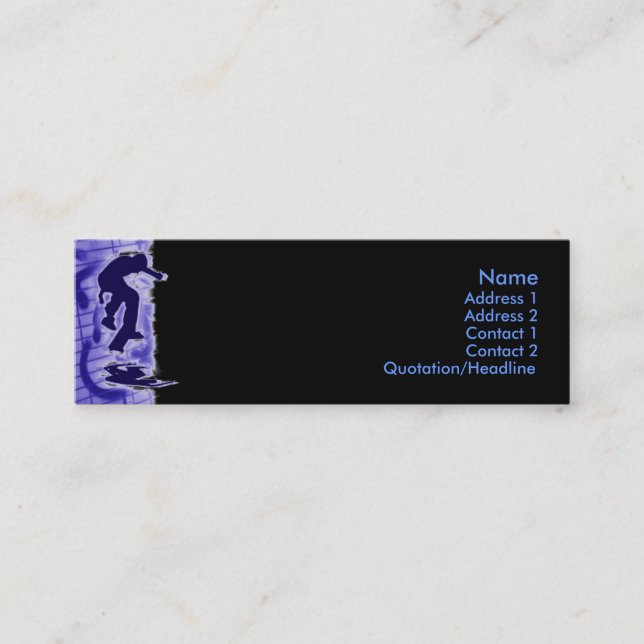 Visite Mini Carte de profil de patineur (Devant)