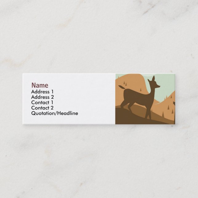 Visite Mini Carte de profil de paysage d'automne (Devant)