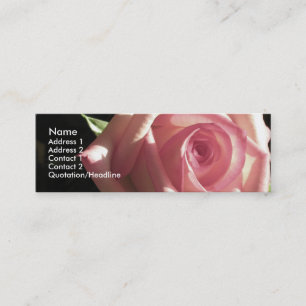 Visite Mini Carte de profil de rose de rose