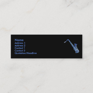 Visite Mini Carte de profil de saxophone