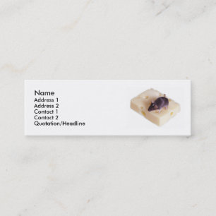 Visite Mini Carte de profil de souris de fromage suisse