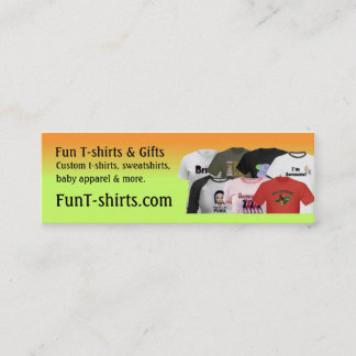 Visite Mini Carte de profil de T-shirts d'amusement