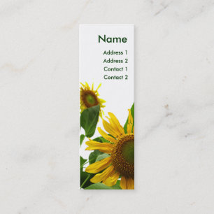 Visite Mini Carte de profil de tournesol