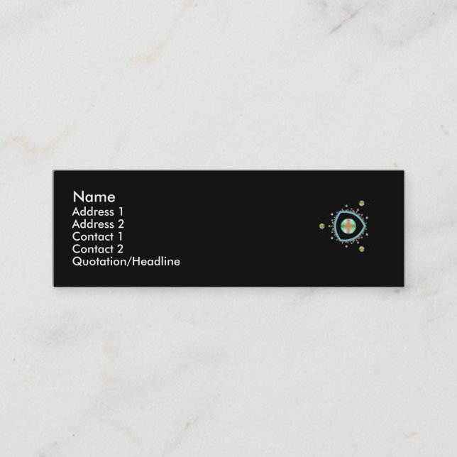 Visite Mini Carte de profil de triangle de l'espace (Devant)