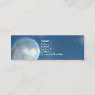 Visite Mini Carte de profil d'imaginaire de lune bleue de KRW