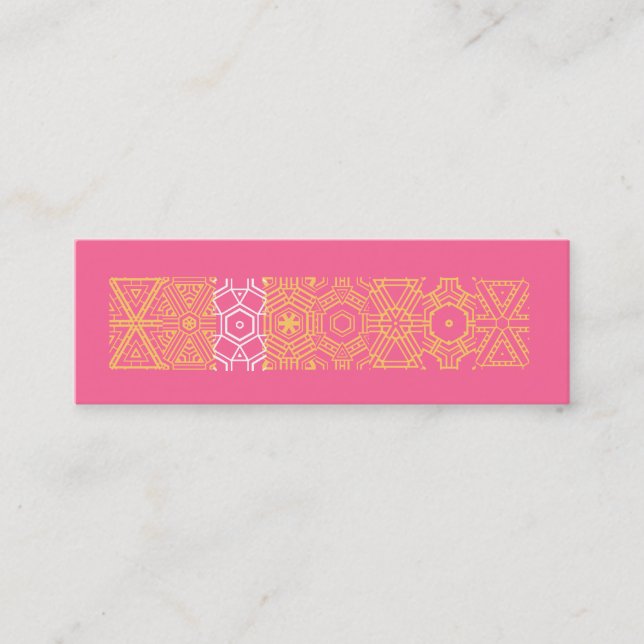 VISITE MINI CARTE DE PROFIL D'IMPRESSION CHIC (Devant)