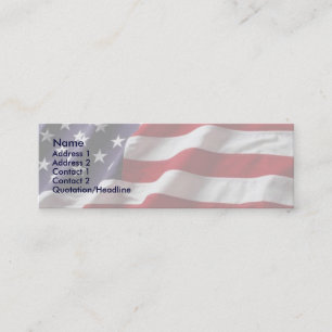 Visite Mini Carte de profil d'indicateur USA