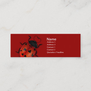 Visite Mini Carte de profil d'insecte d'amour